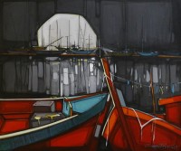 Salman Farooqi, 30 x 36 Inchc, Acrylic on Canvas, Seascape Painting-AC-SF-117